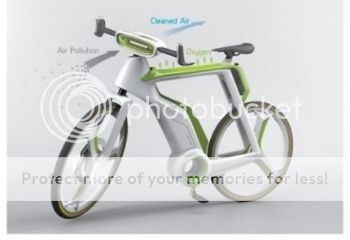 Xe đạp tự làm sạch không khí